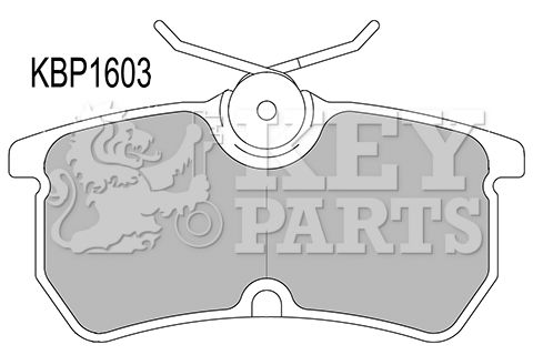 KEY PARTS Комплект тормозных колодок, дисковый тормоз KBP1603
